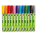 Creativ Company Glas- und Porzellanmarker mit Glitzerfarbe, 12 Stück.