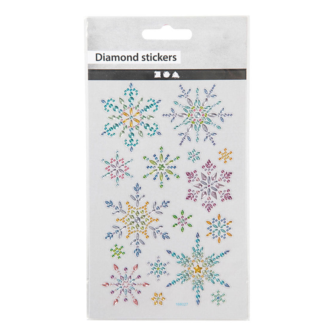Creativ company diamant stickers ijskristallen, 1 vel