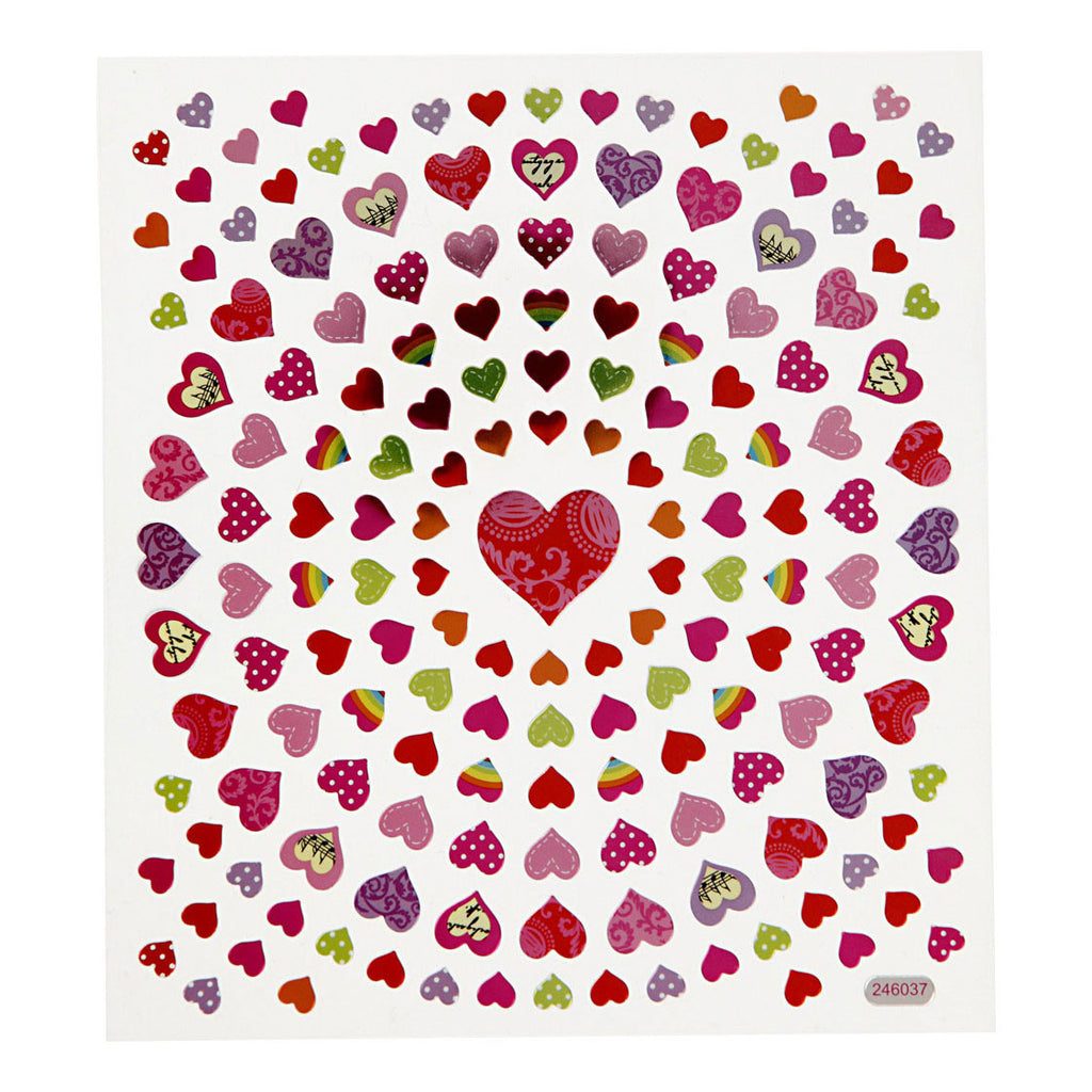 Creativ company stickers kleine harten, 1 vel