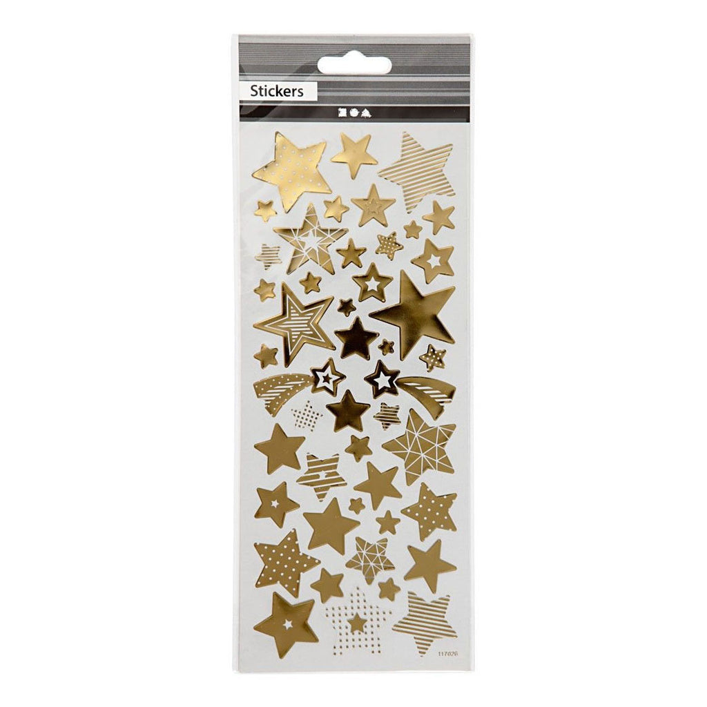 Creativ Company Aufkleber, goldene Sterne, 1 Bogen