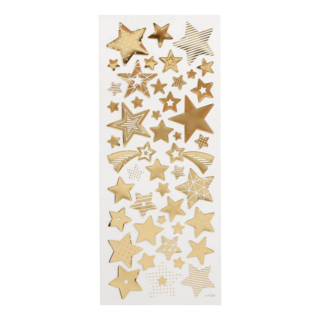 Creativ Company Aufkleber, goldene Sterne, 1 Bogen
