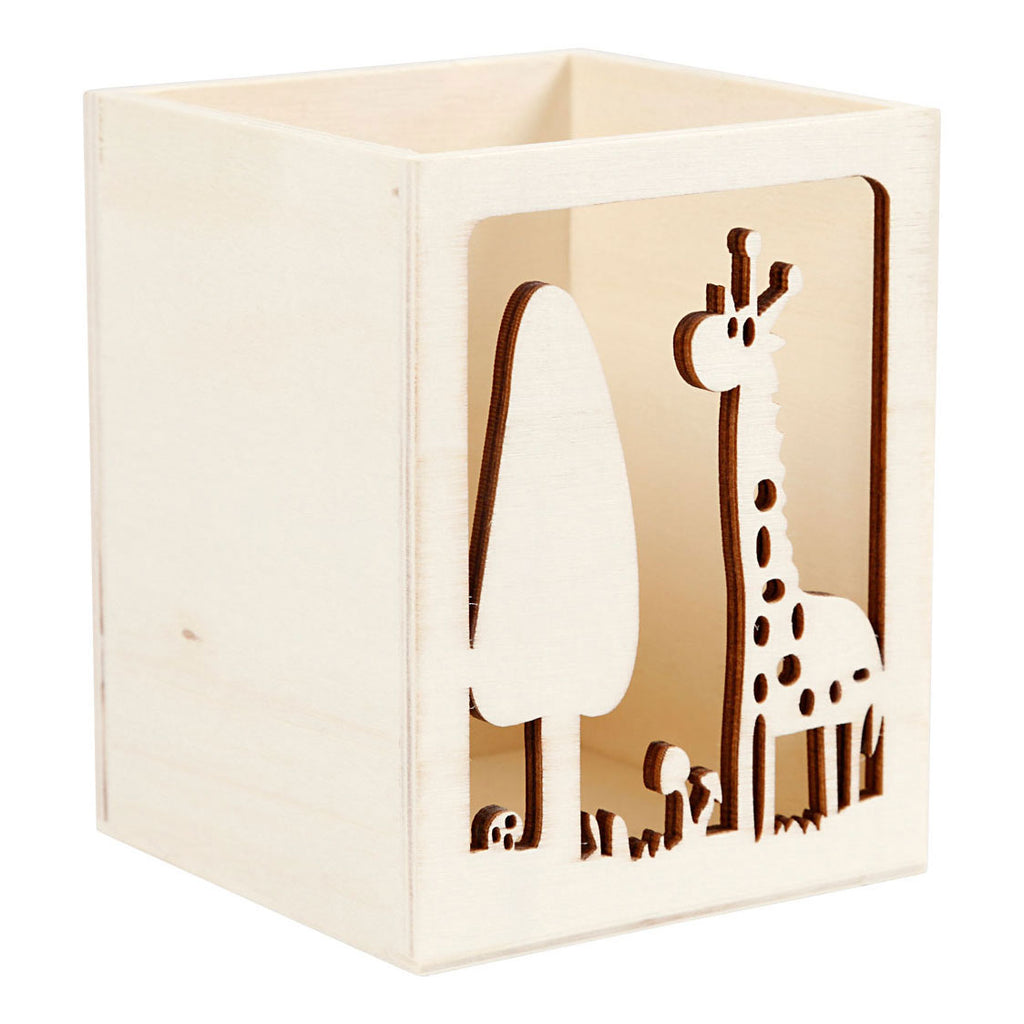 Creativ Company Stiftehalter aus Holz in Giraffenform