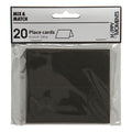Visitenkarten von Creativ Company, 9 x 4 cm, 220 g, schwarz, 20 Stück pro Packung