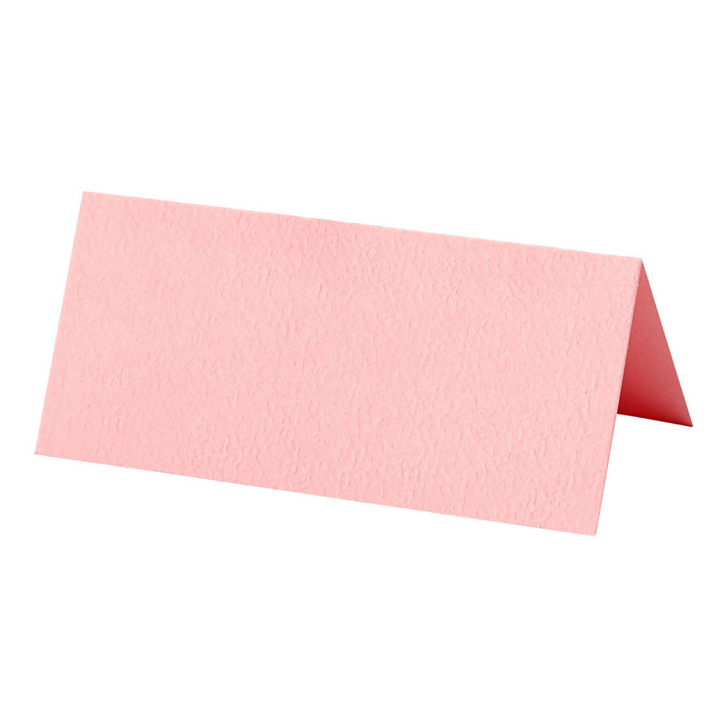 Visitenkarten der Firma Creativ, 9 x 4 cm, 220 g, hellrot, 20 Stück pro Packung