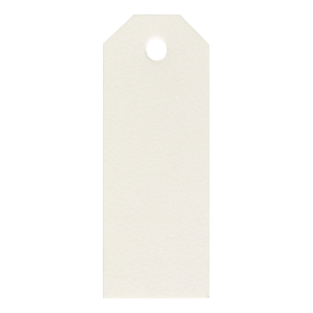 Etiketten der Creativ Company Manila, Größe 3 x 8 cm, 220 g, cremeweiß, 20 Stück pro Packung