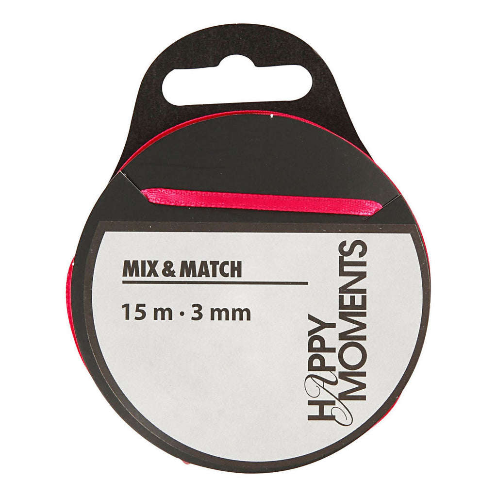 Creativ Company Satinband rosa, 15 m