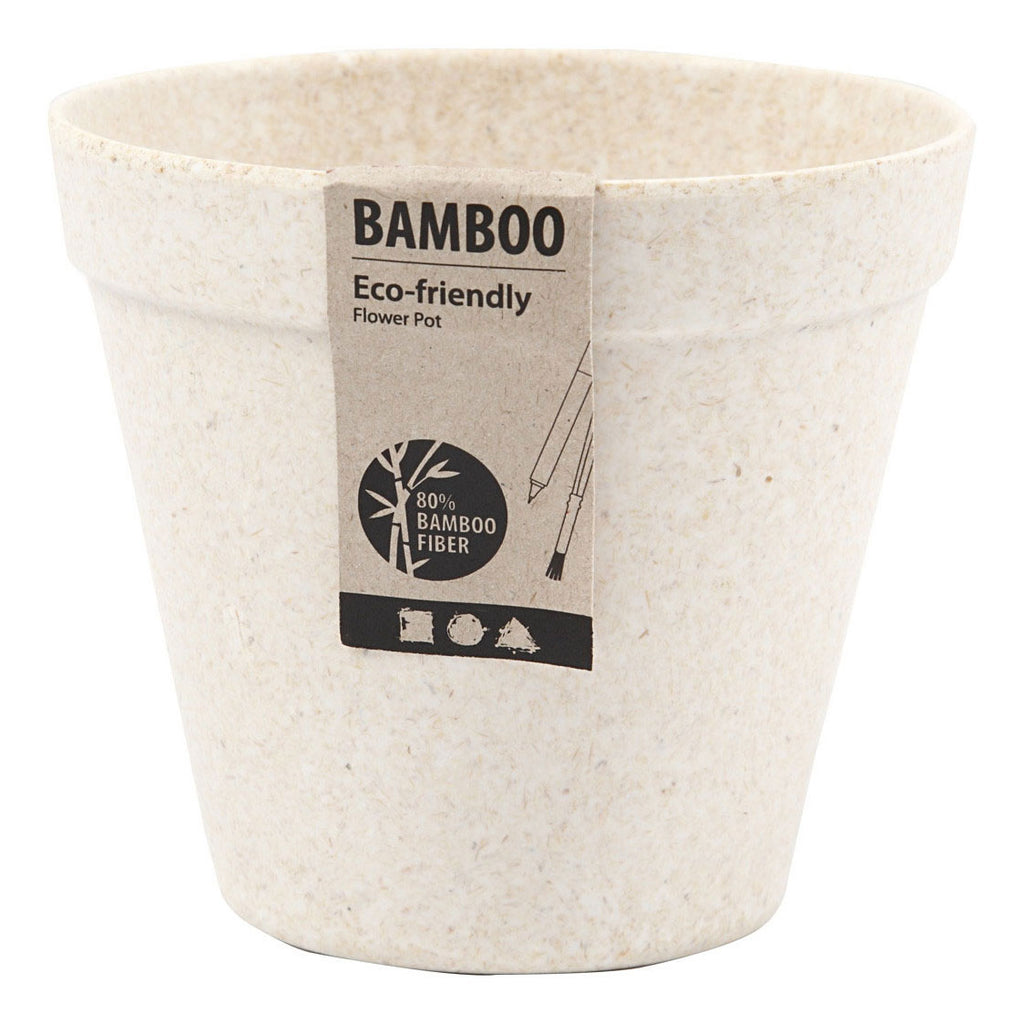 Blumentopf von Creativ Company aus Bambusfaser, 10 x 11 cm