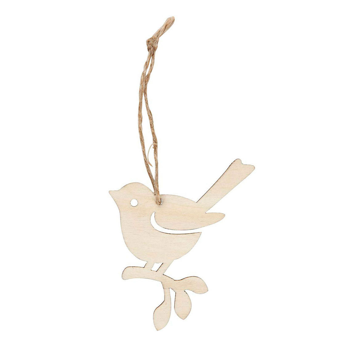 Creativ Company Holzvogel-Anhänger, 5er-Set
