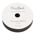 Creativ company cadeaulint, b: 18 mm, matt, zwart, 25 m 1 rol