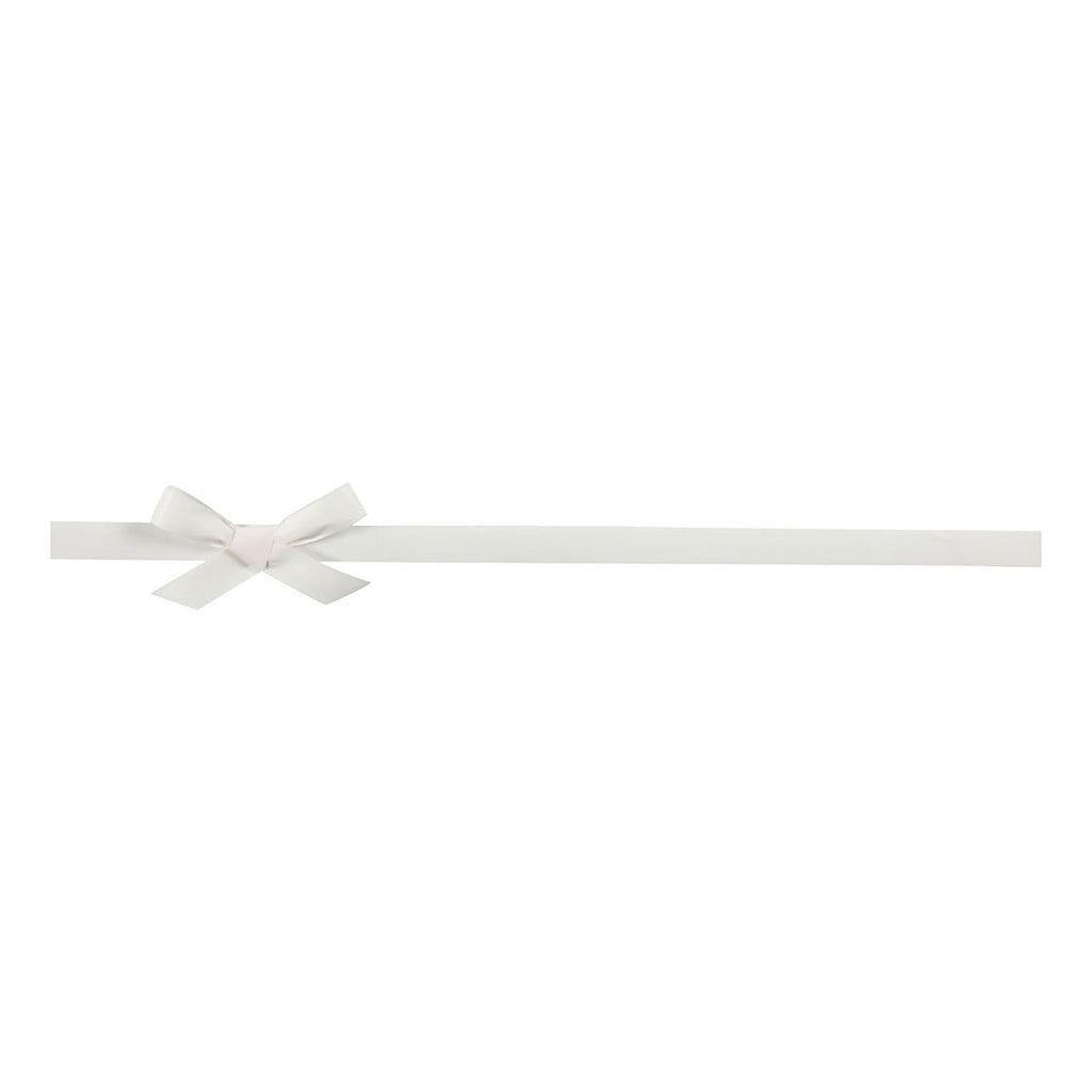 Geschenkband von Creativ Company, Breite: 18 mm, matt, weiß, 25 m (1 Rolle)