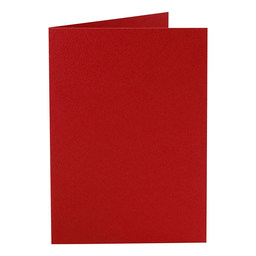 Kaarten, afmeting kaart 10,5x15 cm, 220 gr, rood, 10 stuk 1 doos