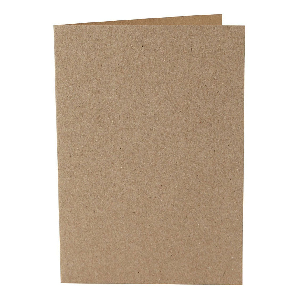 Kaarten, afmeting kaart 10,5x15 cm, 220 gr, naturel, 10 stuk 1 doos