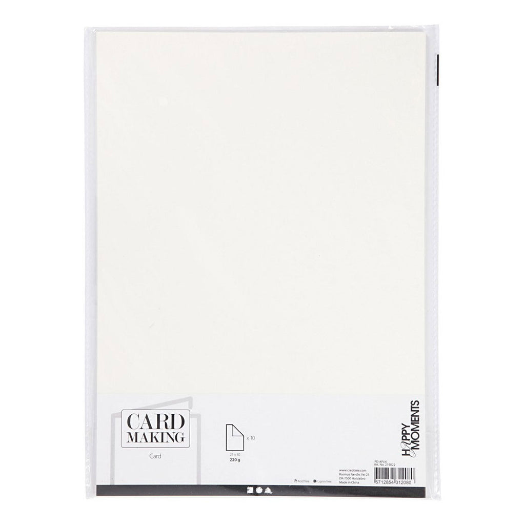 Creativ Company Karton, A4, Blatt 210 x 297 mm, 220 g, hellrot, 10 Stück, 1 Karton