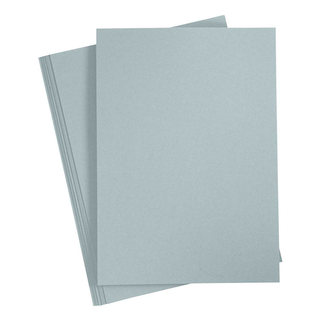 Creativ Company Karton, A4, Blatt 210 x 297 mm, 220 g, grau, 10 Stück, 1 Karton