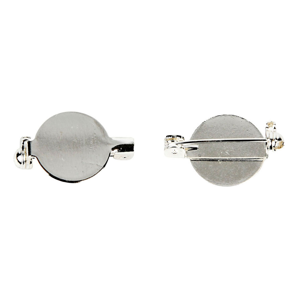 Creativ company creotime broche speld 20 mm zilver 5 stuks