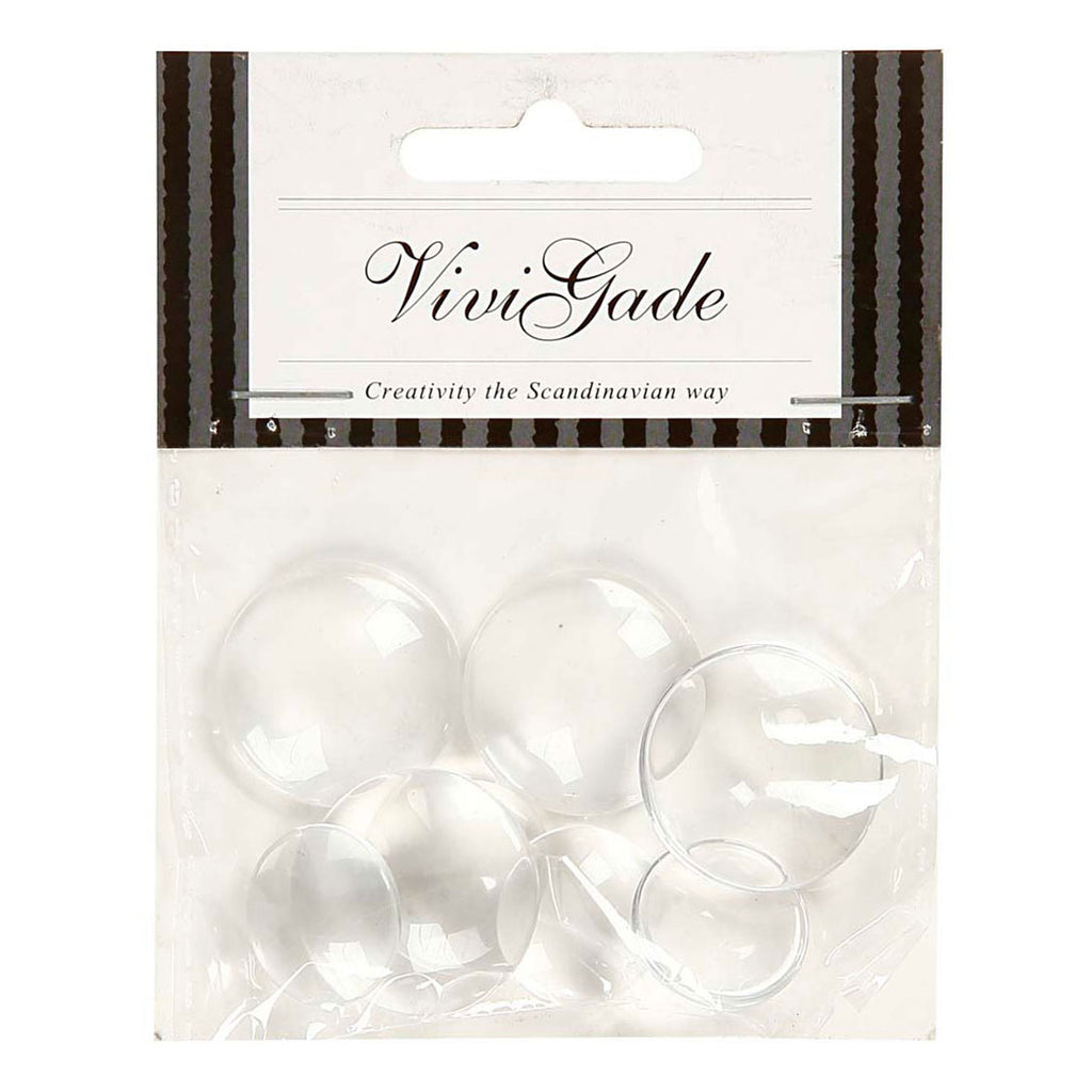 Creativ company ronde cabochons met platte achterkant, 8st.