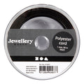 Creativ Company Polyesterkordel, schwarz, 50 m