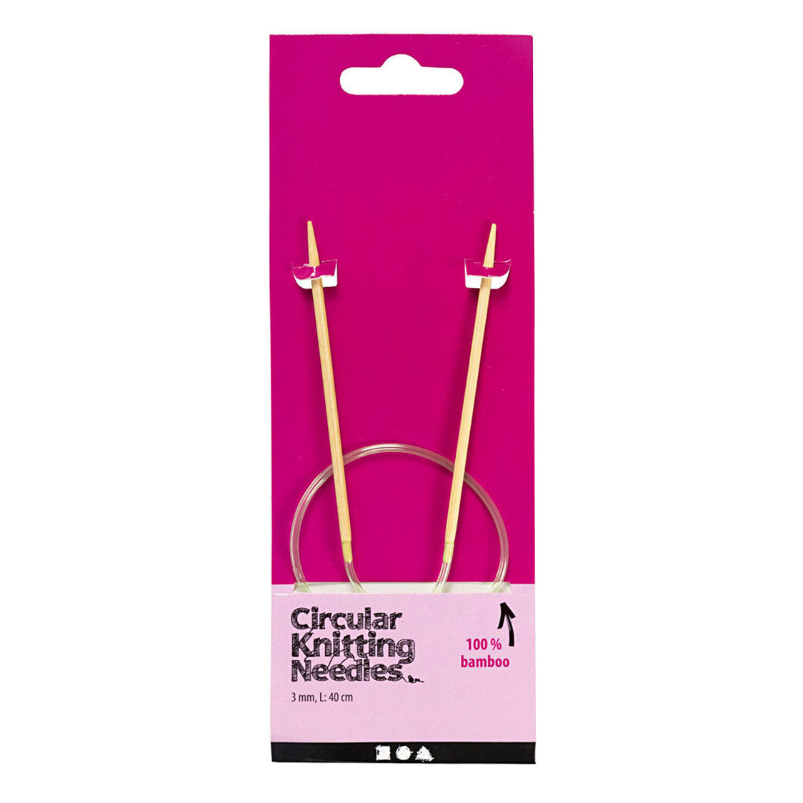 Creativ company rond breinaalden 3 mm, 40cm