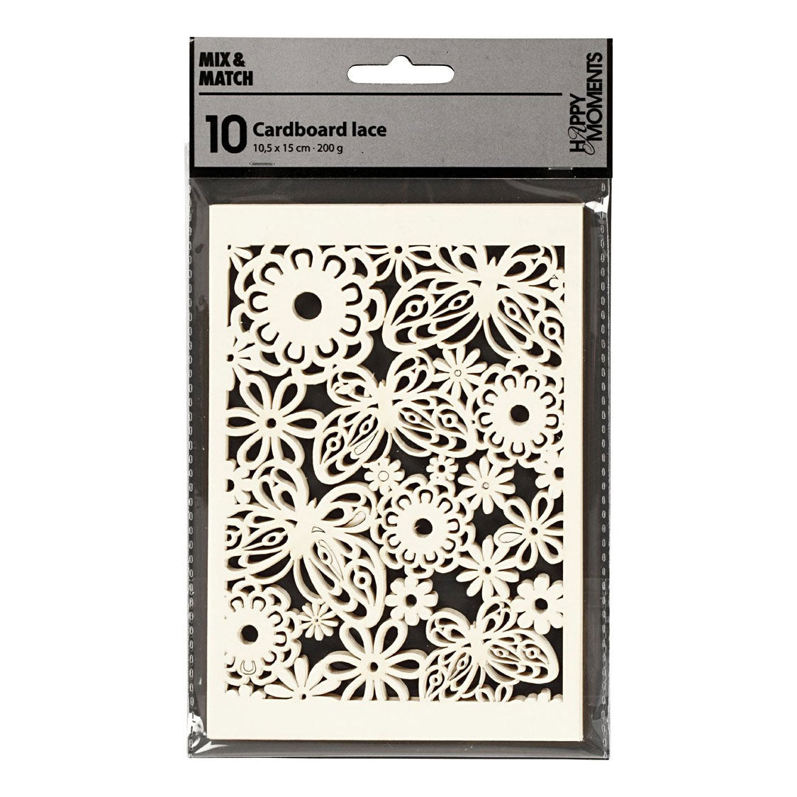 Creativ company patroonkarton, vel 10,5x15 cm, 200 gr, off-white, 10 stuk 1 doos