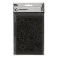 Creativ company patroonkarton, vel 10,5x15 cm, 200 gr, zwart, 10 stuk 1 doos