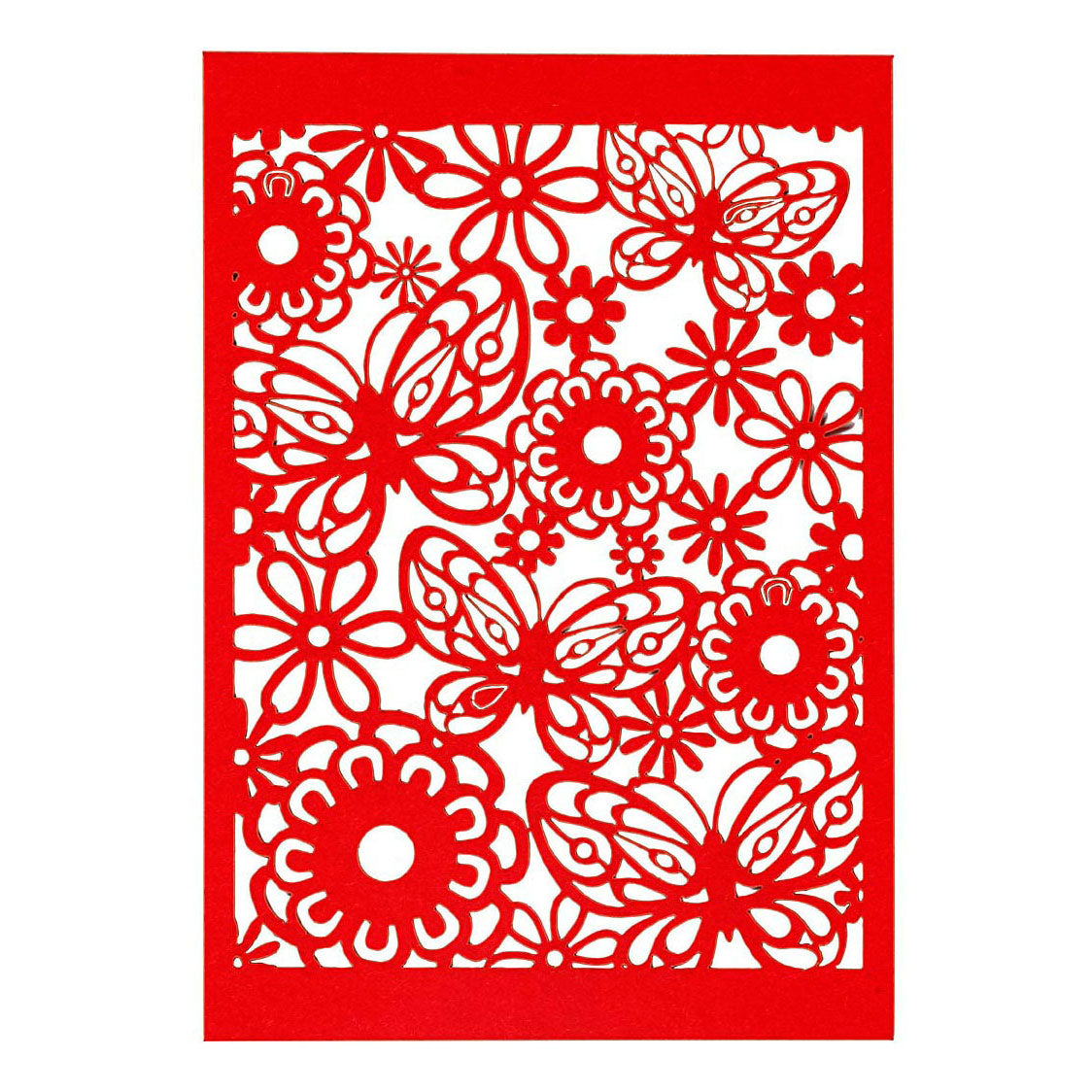 Creativ Company Musterkarton, Blattgröße 10,5 x 15 cm, 200 g, rot, 10 Stück, 1 Schachtel
