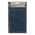 Creativ Company Musterkarton, Blattgröße 10,5 x 15 cm, 200 g, blau, 10 Stück, 1 Schachtel