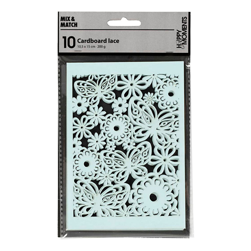 Creativ Company Musterkarton, Blattgröße 10,5 x 15 cm, 200 g, hellblau, 10 Stück, 1 Schachtel