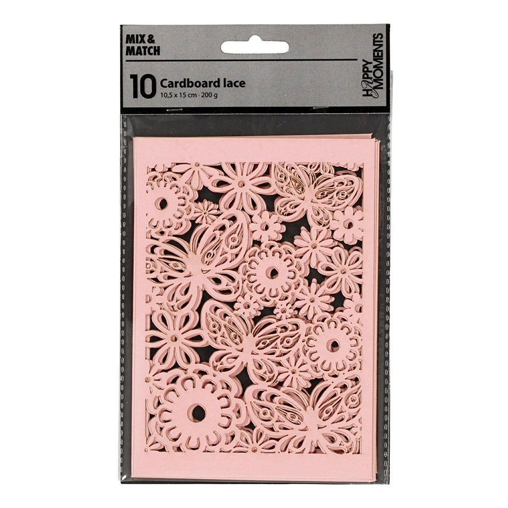 Creativ company patroonkarton, vel 10,5x15 cm, 200 gr, lichtrood, 10 stuk 1 doos