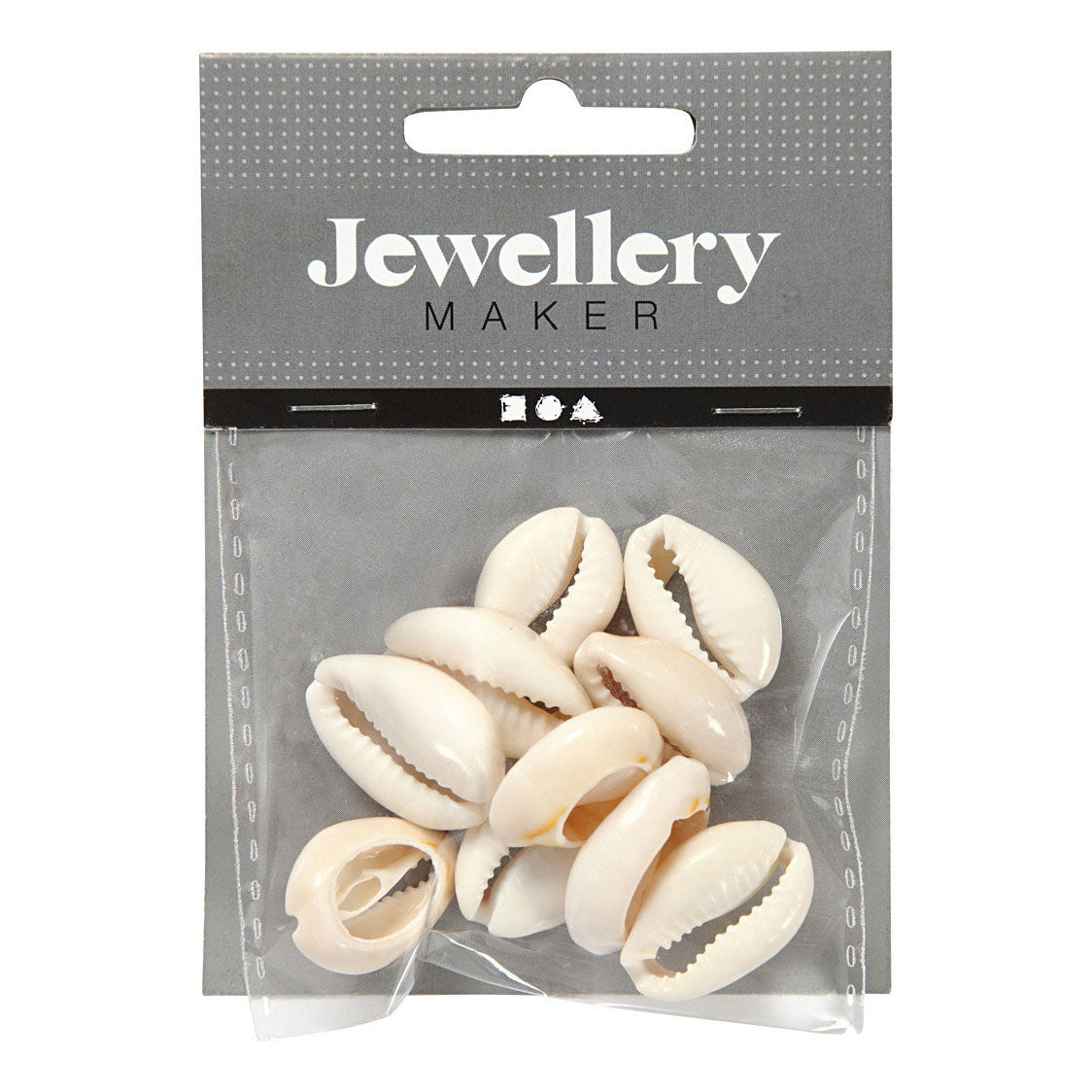 Creativ Company Muscheln weiß, 12 Stück.