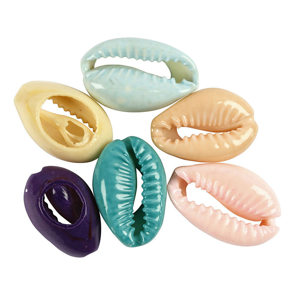 Creativ Company Muscheln Farbe, 6 Stück.