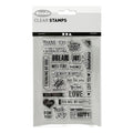 Creativ Company Silikonstempel, englischer Text, Blatt 11 x 15,5 cm, 1 Blatt
