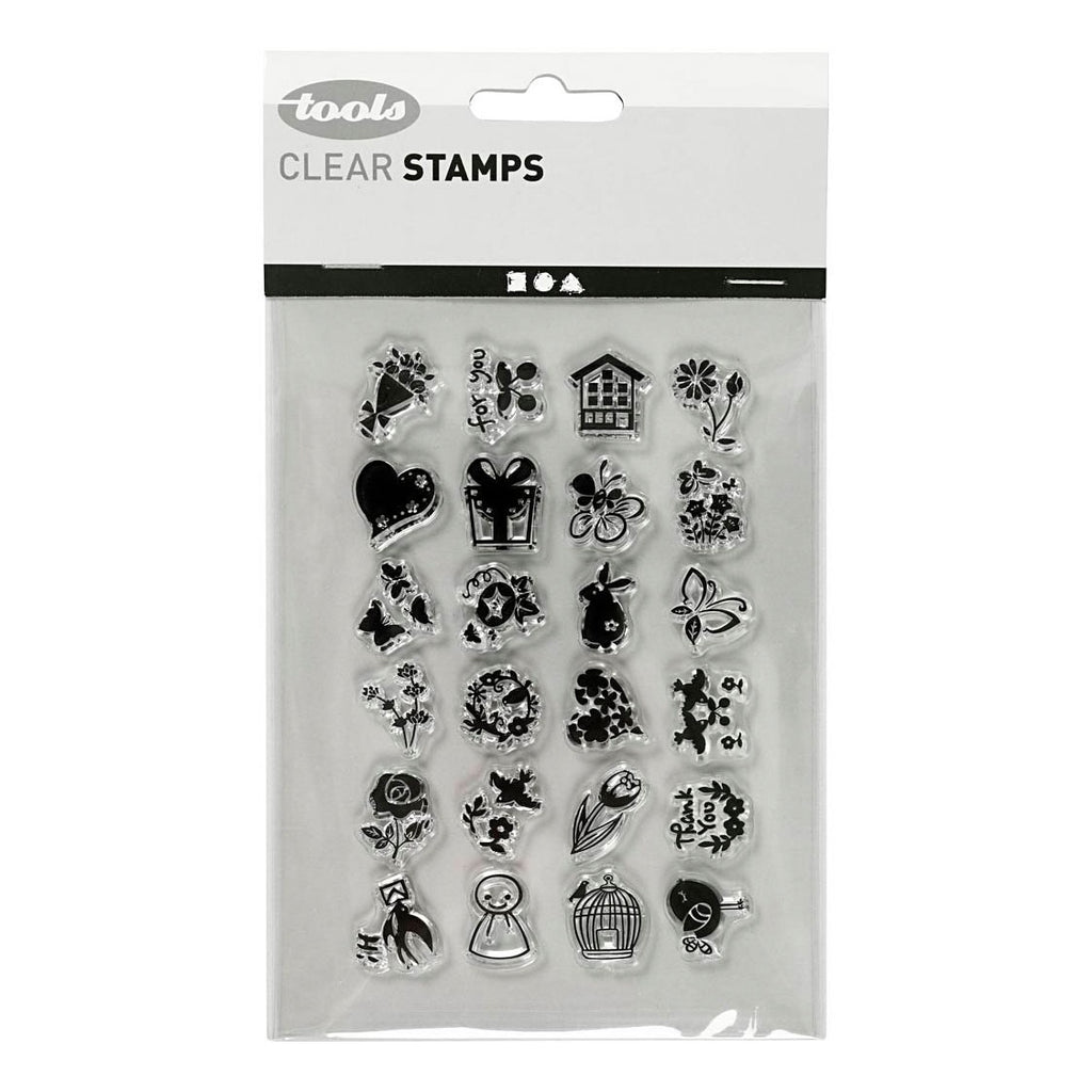Creativ company silicone stempels kleine lieve groetjes, 1 vel