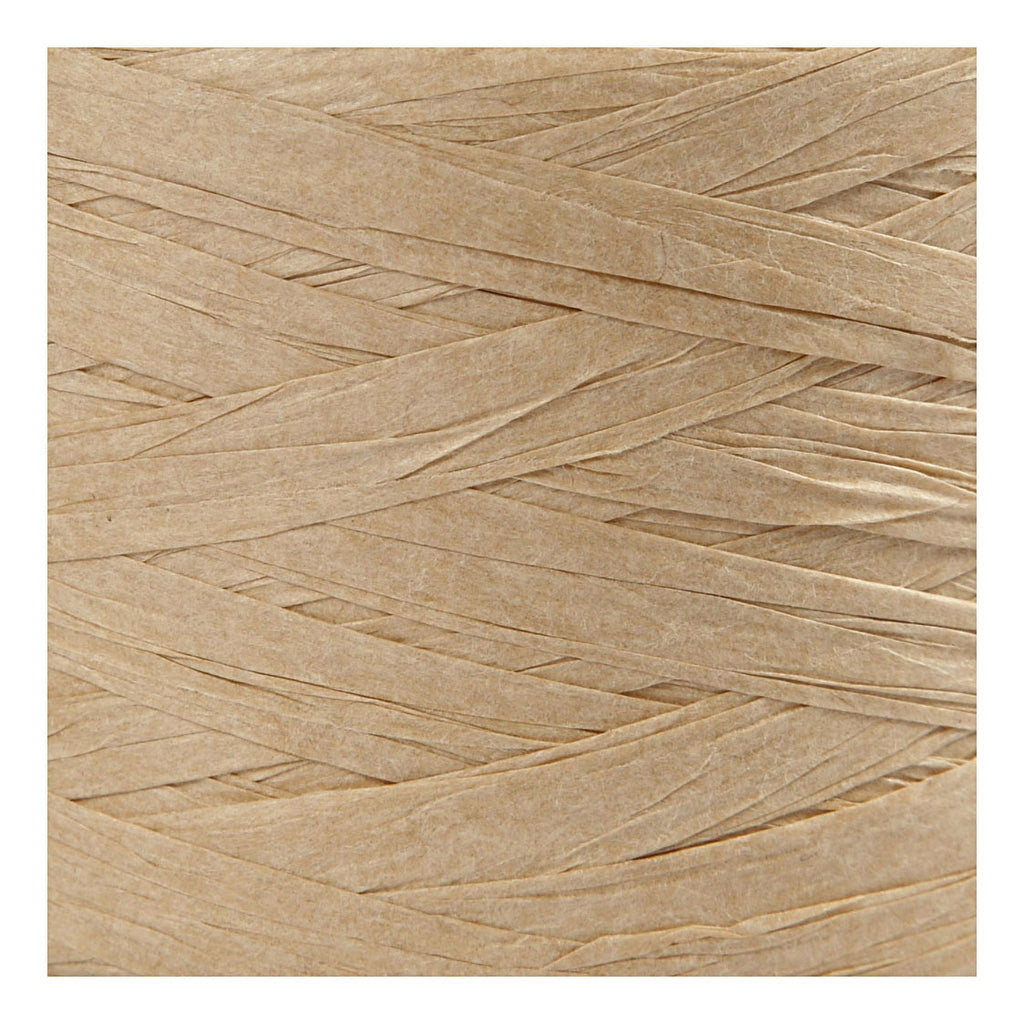 Creativ company papier raffia garen zandkleur, 100m