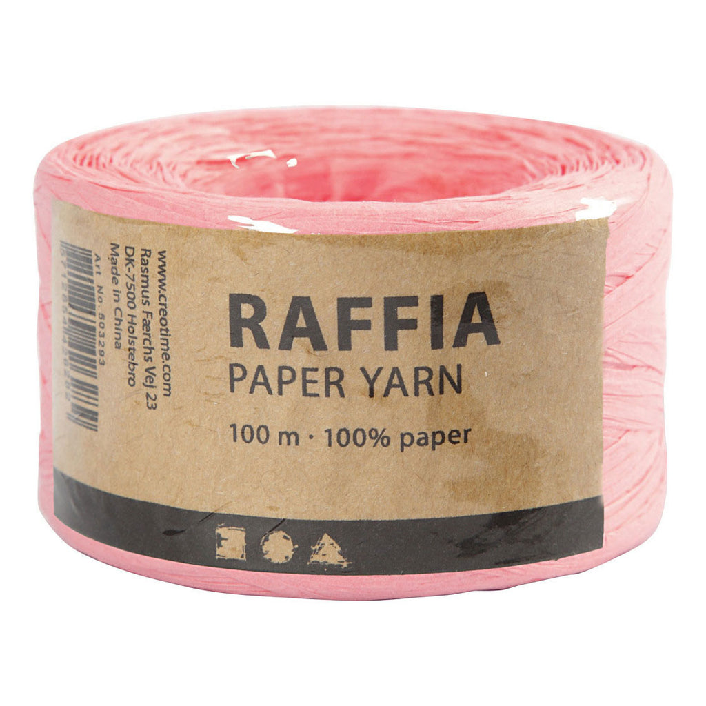 Creativ Company Papierraffiagarn hellrosa, 100 m