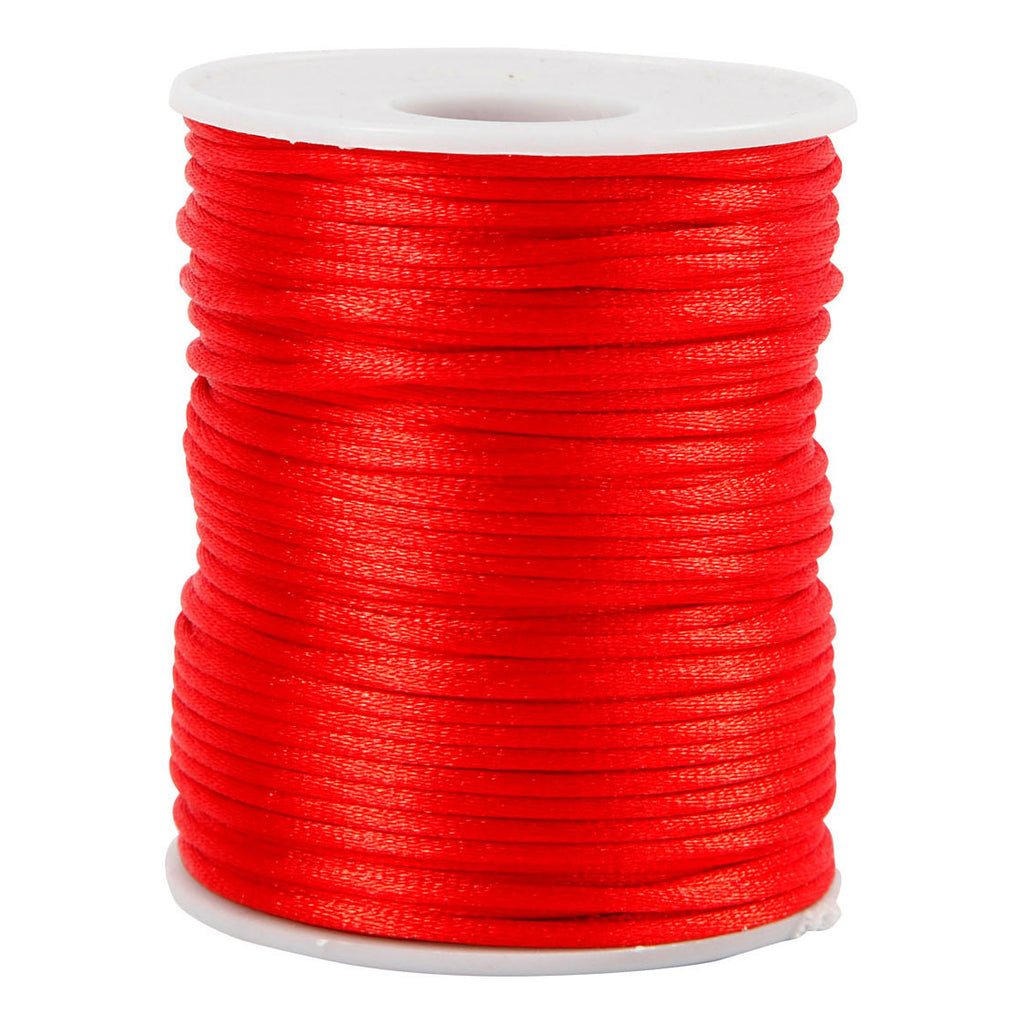 Creativ Company Satinkordel rot, 50 m