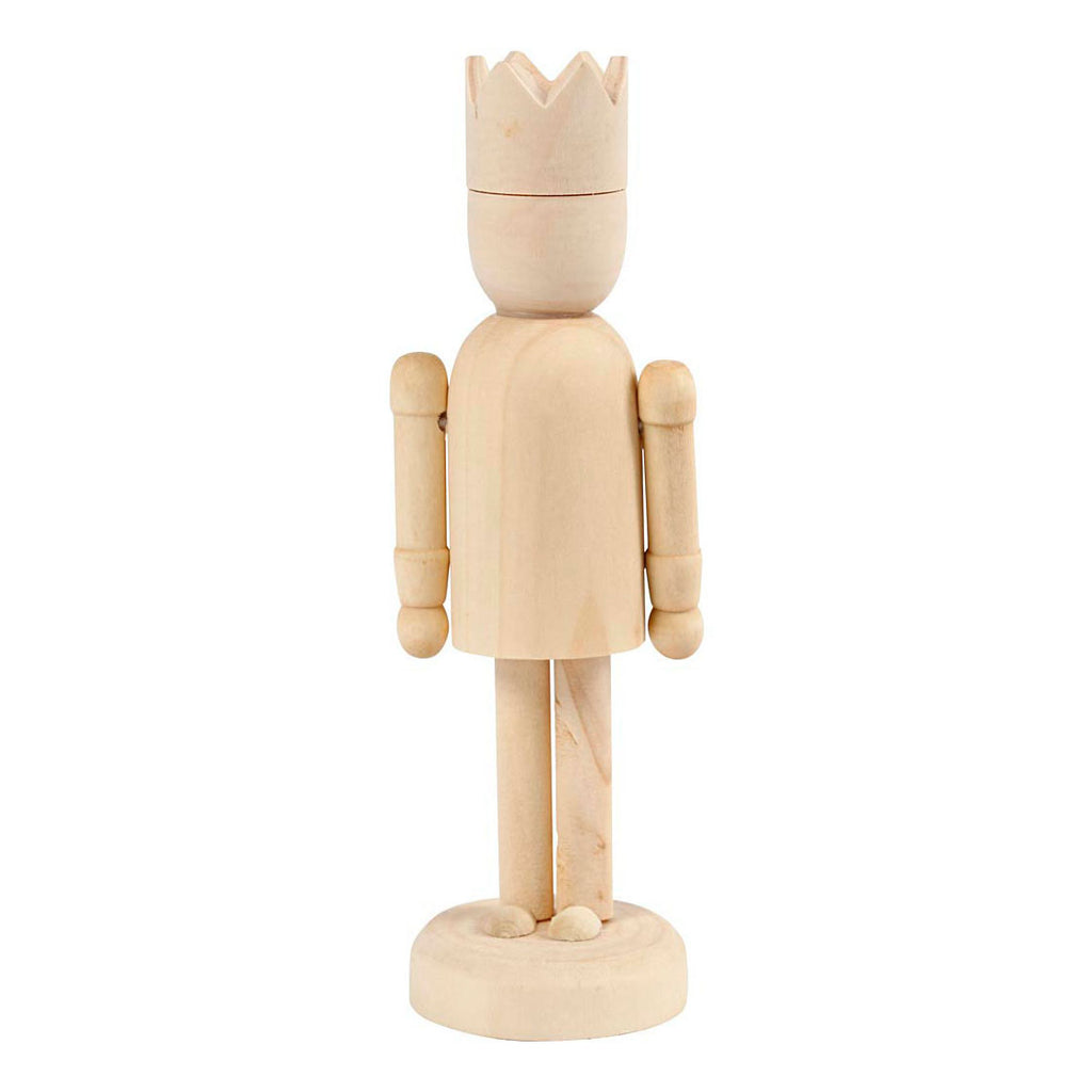 Creativ Company Holzfigur mit Krone, 13 cm