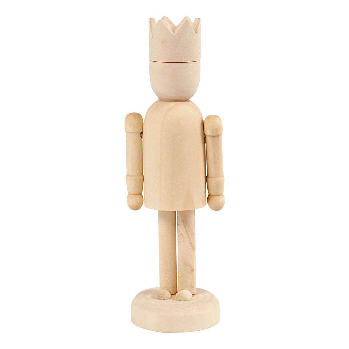 Creativ Company Holzfigur mit Krone, 13 cm