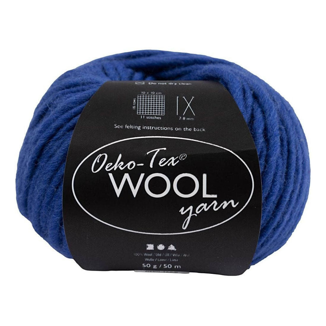 Creativ Company Wollgarn Blau, 50 m