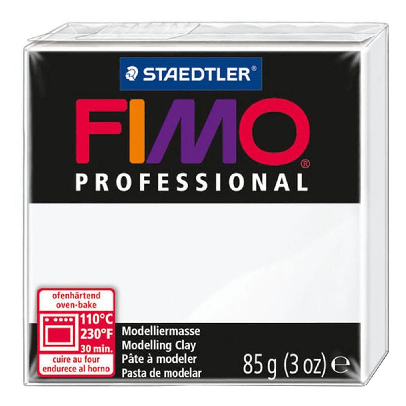 Creativ Company Fimo professionelle Modelliermasse weiß, 85 Gramm