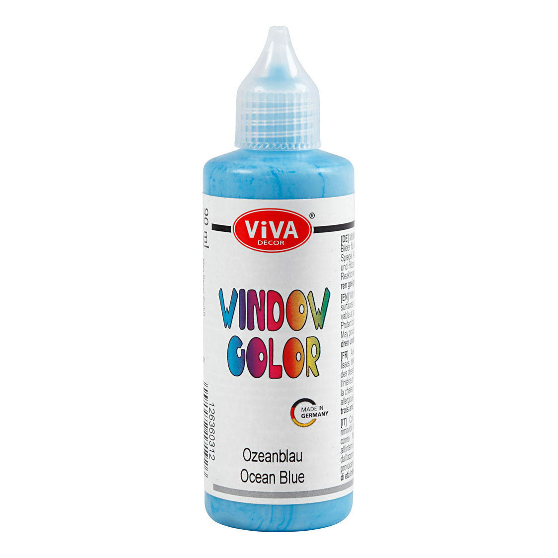 Creativ Company Fensterfarbe und Glasfarbe – Hellblau, 90 ml