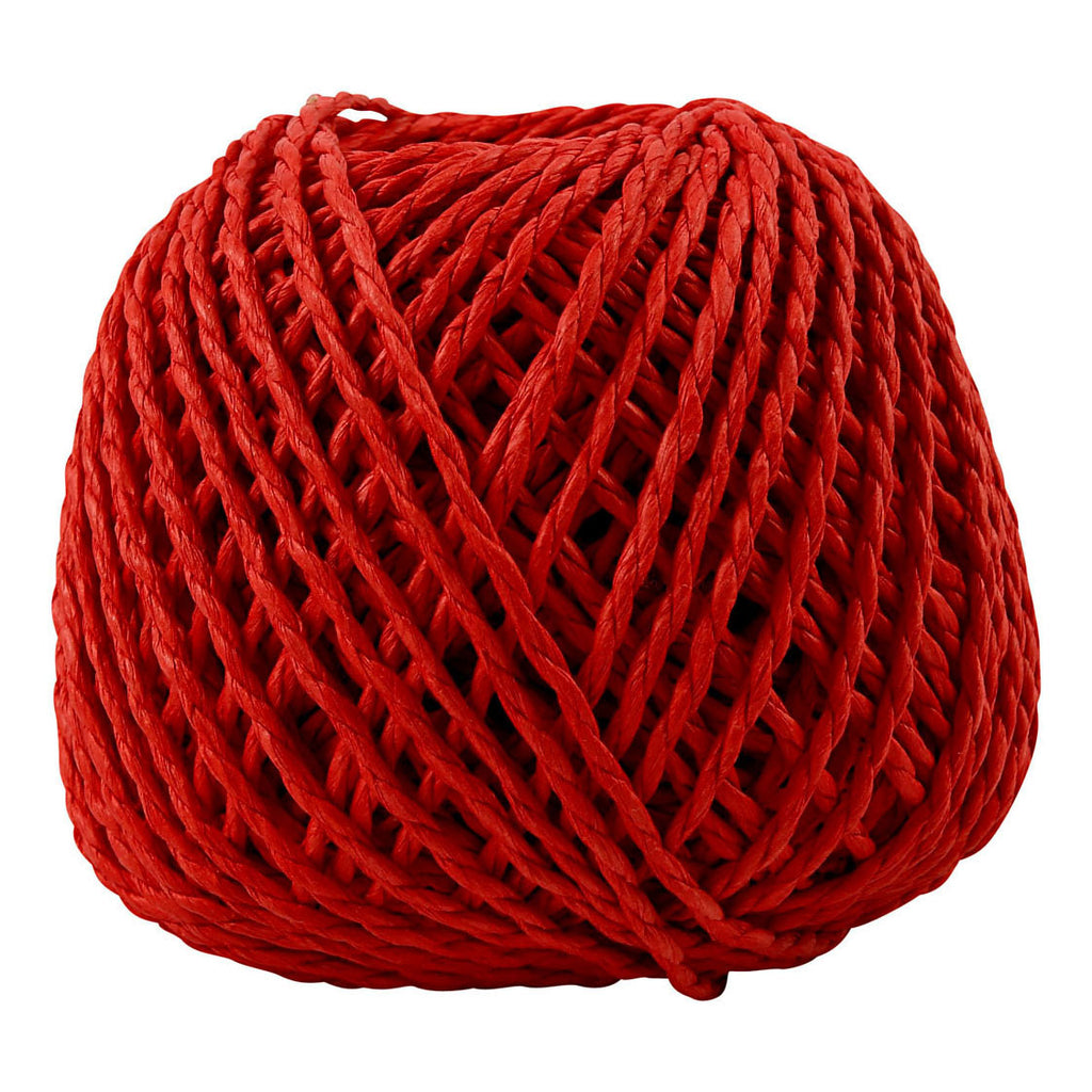 Creativ Company Papiergarn rot, 40 m
