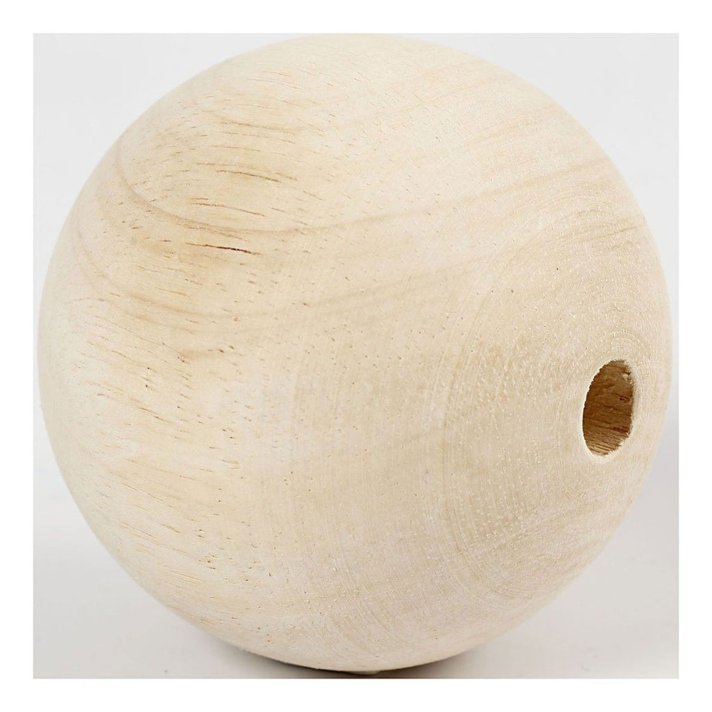 Creativ company houten kraal 80 mm gatgrootte 12mm