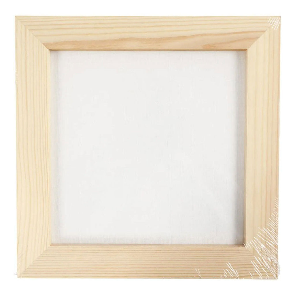 Leinwandplatte von Creativ Company mit Rahmen, 25,8 x 25,8 cm