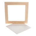 Leinwandplatte von Creativ Company mit Rahmen, 25,8 x 25,8 cm