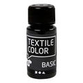 Kreativfirma Textilfarbe Halbdeckende Textilfarbe - Schwarz, 50 ml