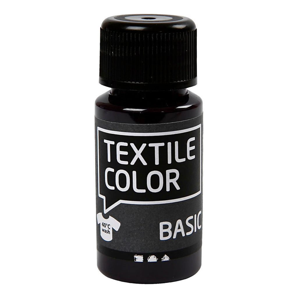 Creativ company textile color semi-dekkende textielverf - rood paars, 50ml
