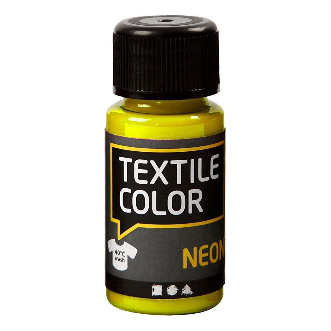 Creativ Company Textilfarbe, deckend – Neongelb, 50 ml