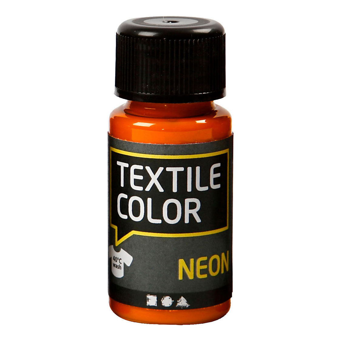 Creativ Company Textilfarbe, deckend – Neonorange, 50 ml