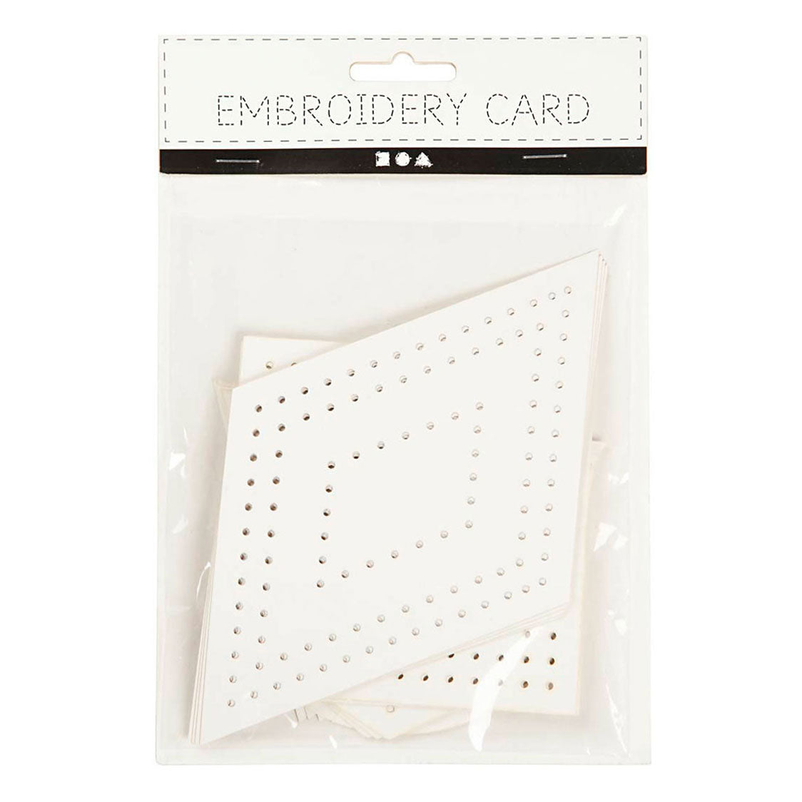Creativ company kruissteken karton, geometrisch, afm 10-17 cm, wit, 20 stuk 1 doos