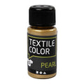 Creativ company textile color dekkende textielverf - goud parelmoer, 50ml